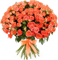 Кустовые оранжевые розы Кустовые оранжевые розы
